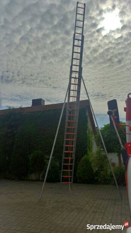 Sprzedam drabinę aluminiowa z podporami 12 m