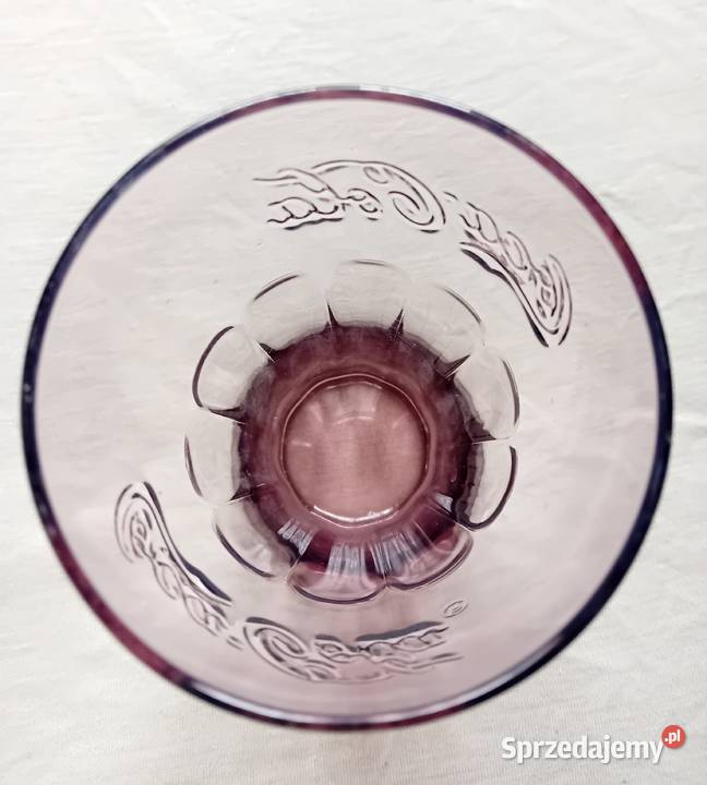 Fioletowa kolekcjonerska szklanka Coca Cola Porcelana i szkło Koźminek