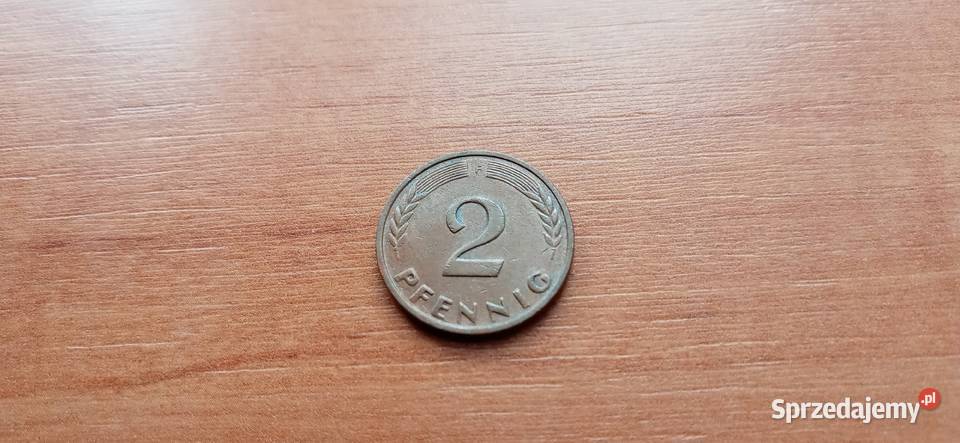 Moneta 2 pfennig "F"