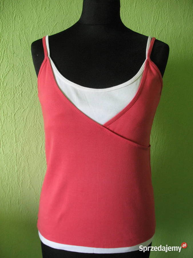 Bluzka top bawełniana rozmiar 42 XL biust 90 biały Bluzki i koszule Siedlce