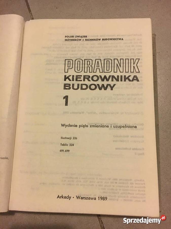Poradnik Kierownika Budowy Wydawnictwo Arkady Konin