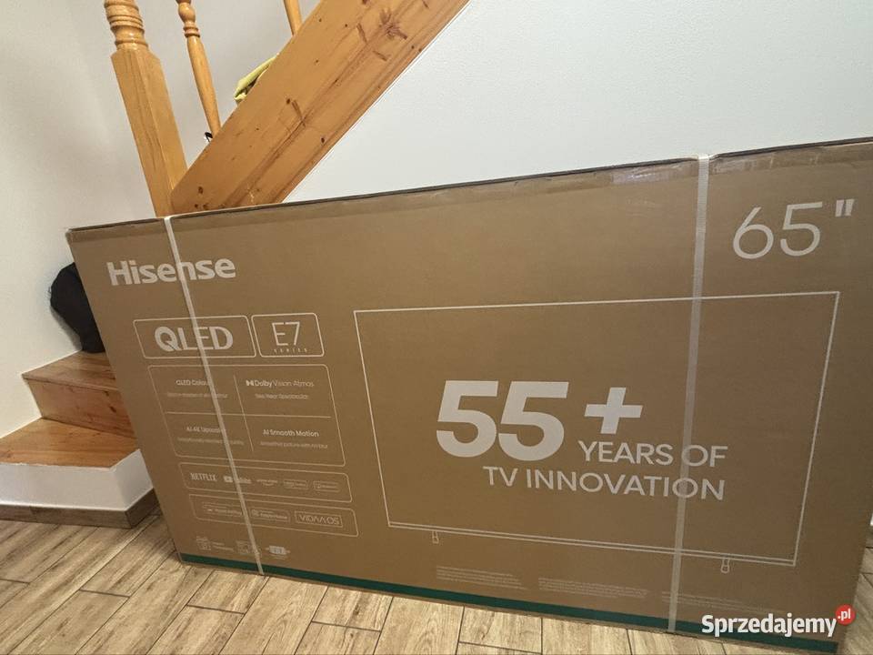 Telewizor Hisense 65E77Q NOWY fabrycznie Zabiele sprzedam