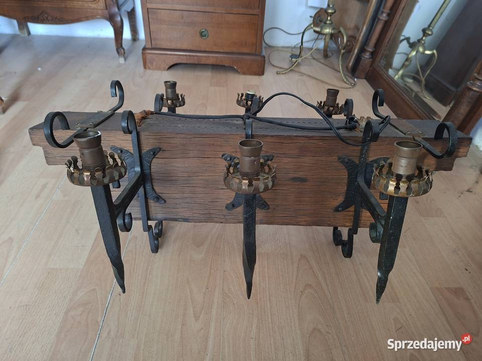 Stary żyrandol małopolskie Nowy Sącz