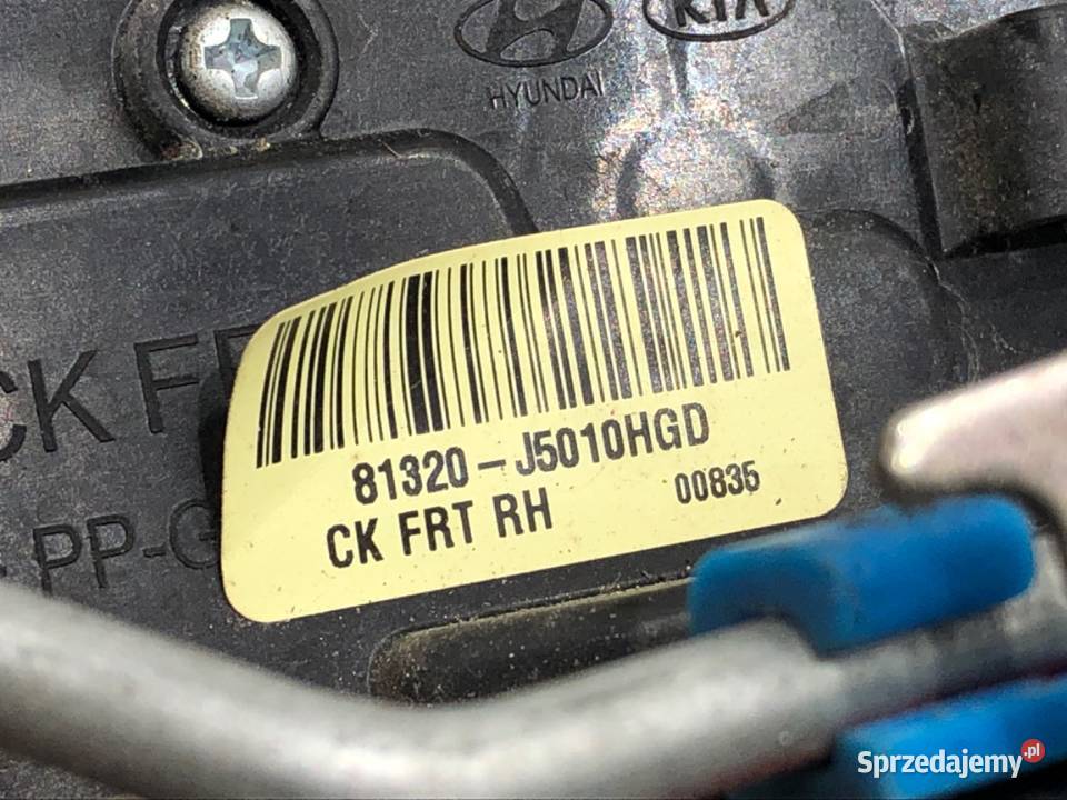 ZAMEK DRZWI PRAWY PRZÓD KIA STINGER Hatchback