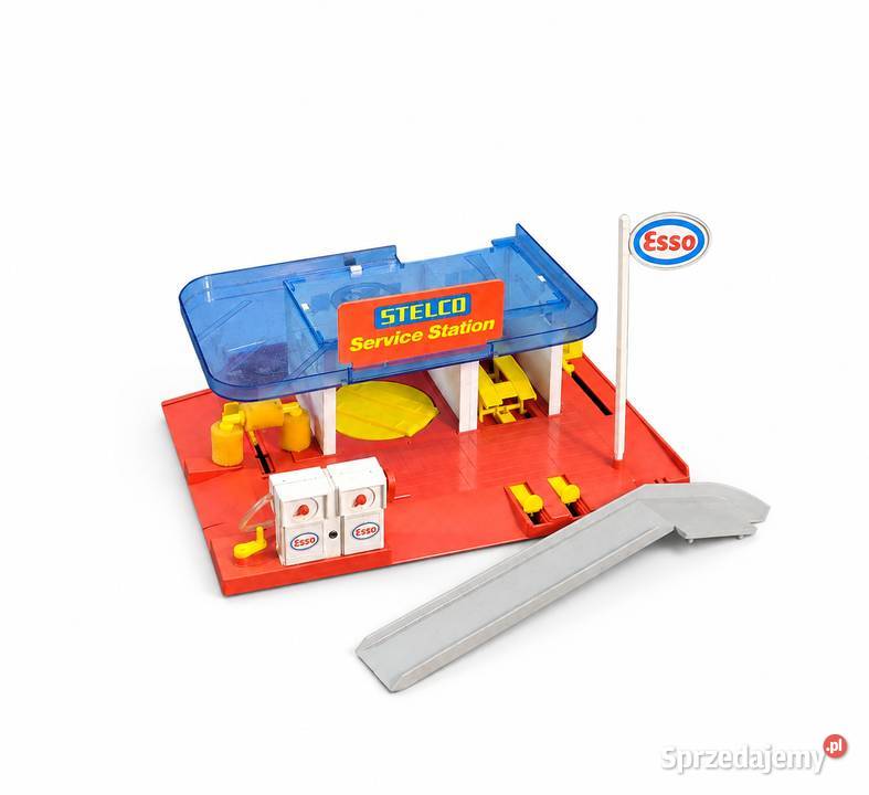 Vintage Stacja Benzynowa STELCO Esso Service Modelarstwo Poddębice
