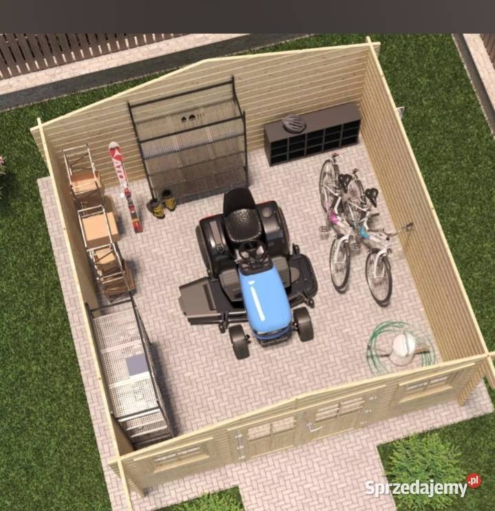 Domek z bali  14m2 Gardena 2 Pozostałe Łódź