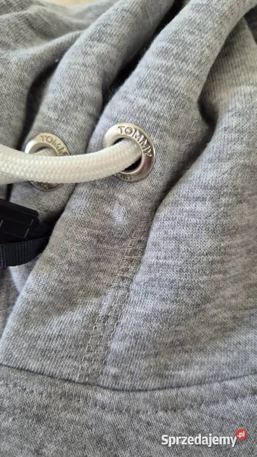 Szara bluza z kapturem Tommy Hilfiger Rozmiar L szary/srebrny Łososina Dolna sprzedam