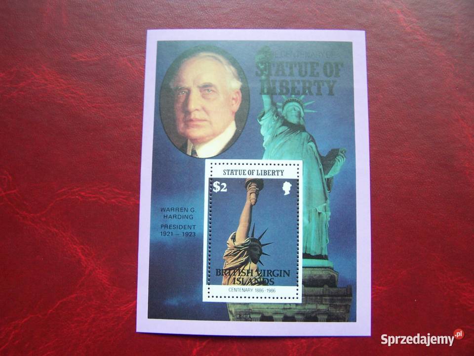 Wyspy Dziewicze MNH 1986 Prezydenci USA Statua
