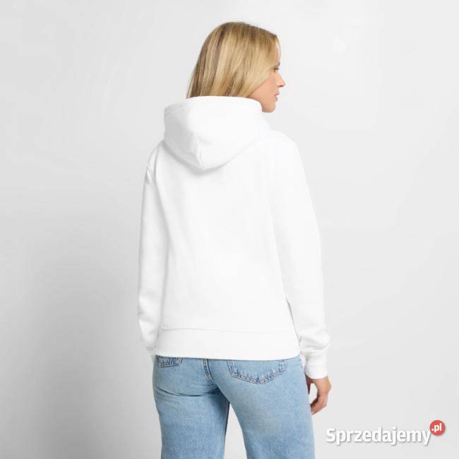 Patriotyczna damska bluza z kapturem Premium szary/srebrny Kraków