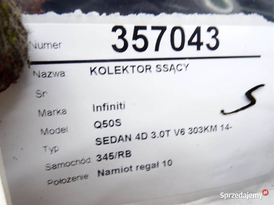 KOLEKTOR SSĄCY INFINITI Q50 30 305