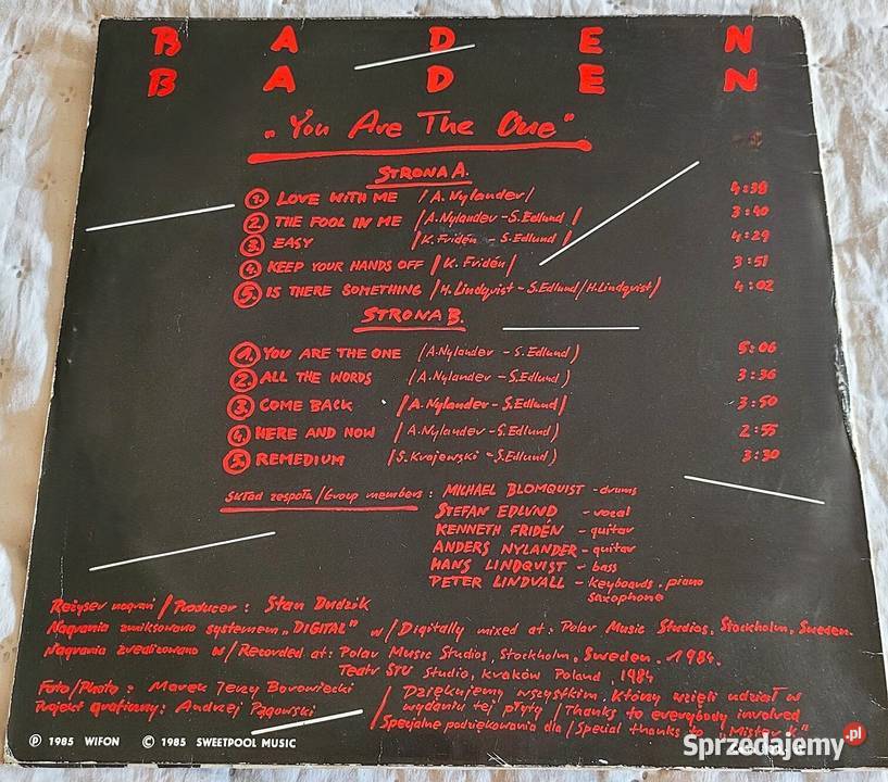 Herreys Grand Prix Eurovision 84 Sopot 85 Baden Chełmno sprzedam