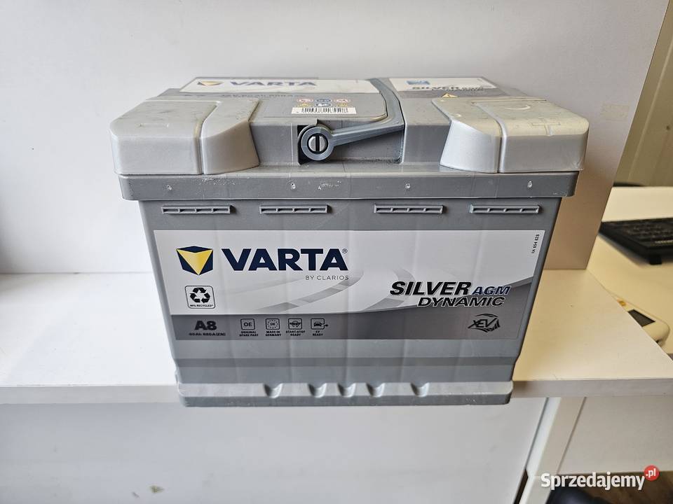 VARTA 60Ah 680A Silver Dynamic A8 AGM P 12V Wrocław