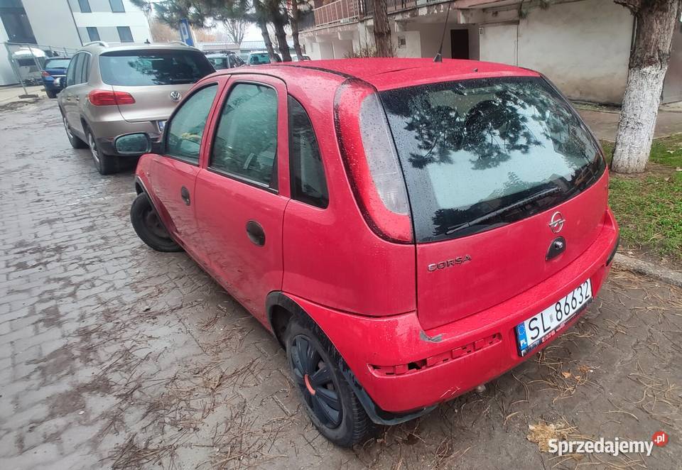 Opel Corsa C 12 benzyna 2004 na części do jazdy śląskie