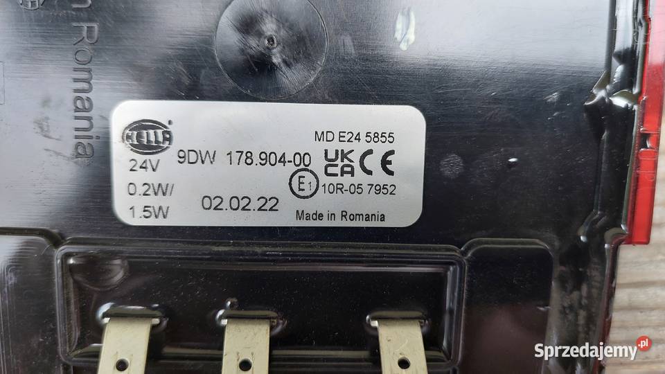 Lampa led tylna zespolona wklad stop dolnośląskie Boguszów-Gorce