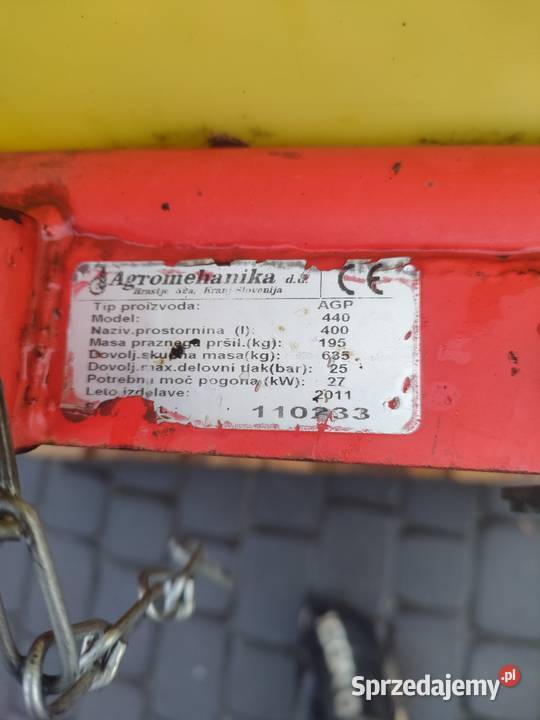 Opryskiwacz sadowniczy nieuszkodzony