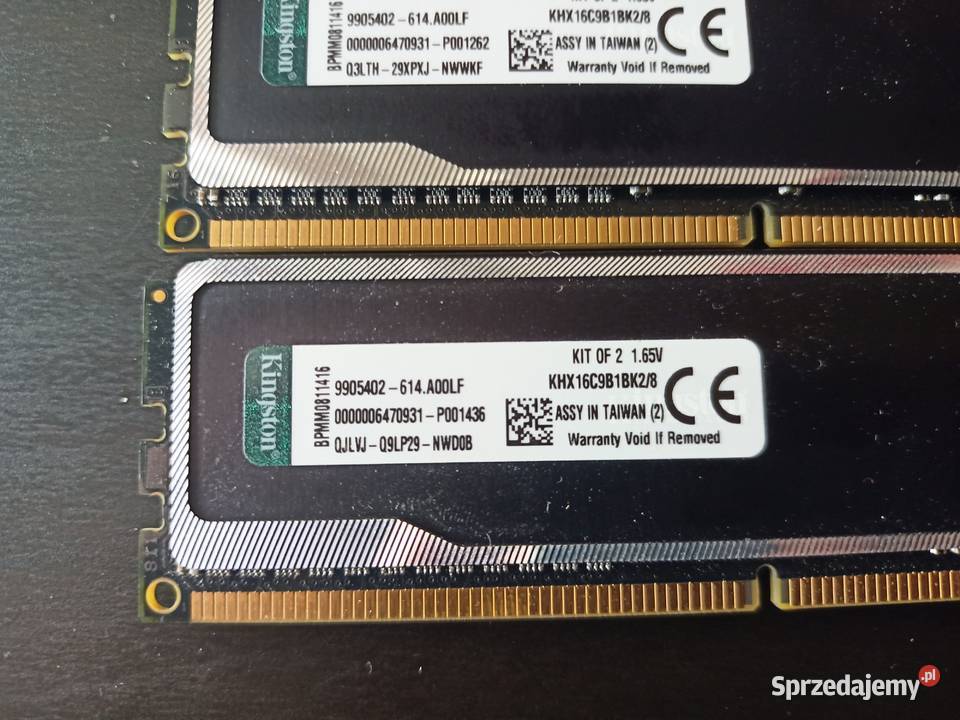 Pamięć RAM DDR3 8GB 2x4GB 1600MHz Legnica