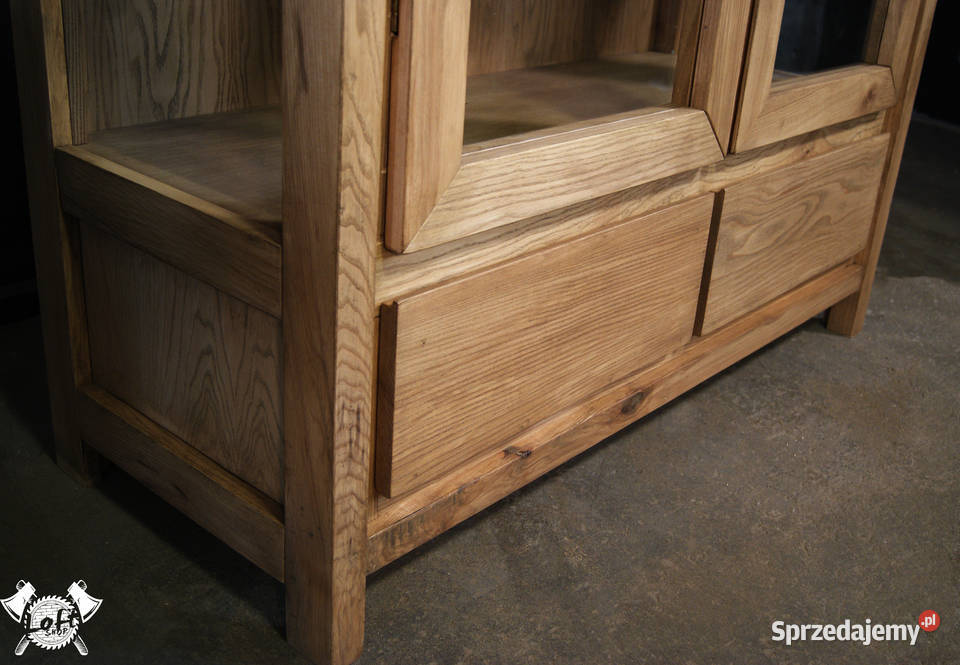Witryna drewniana SWEEDEN szafa loftowa Meble dolnośląskie