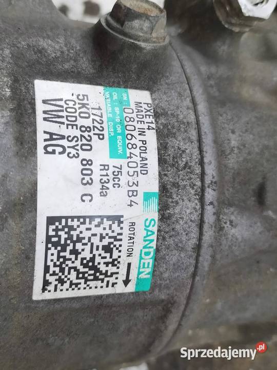 SPRĘŻARKA KLIMATYZACJI 5K0820803C 14 TSI Kompresory klimatyzacji