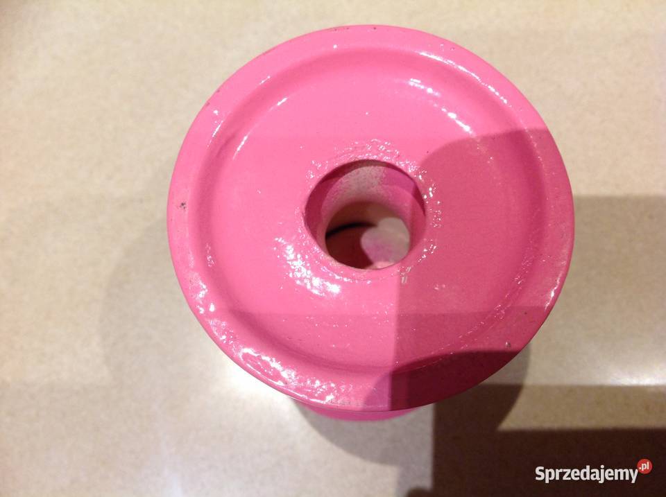 Świecznik Różowy Ceramiczny Nowa Sól