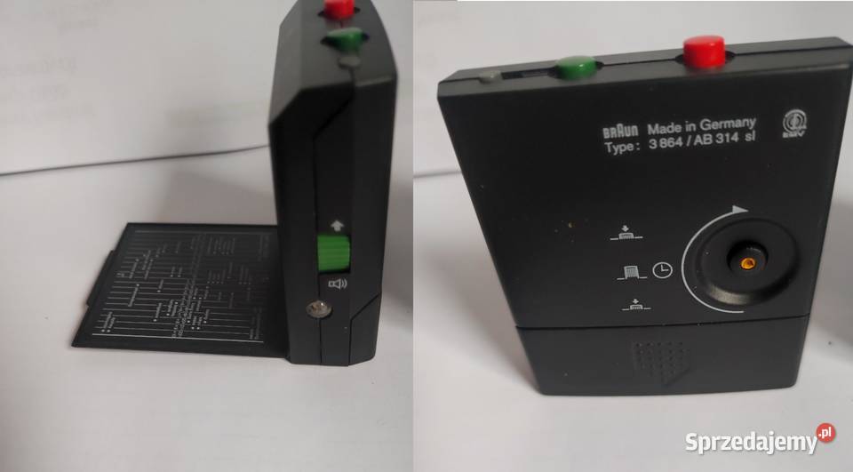 Budzik kwarcowy Braun AB 314 SL zabytkowy unikat Pozostałe