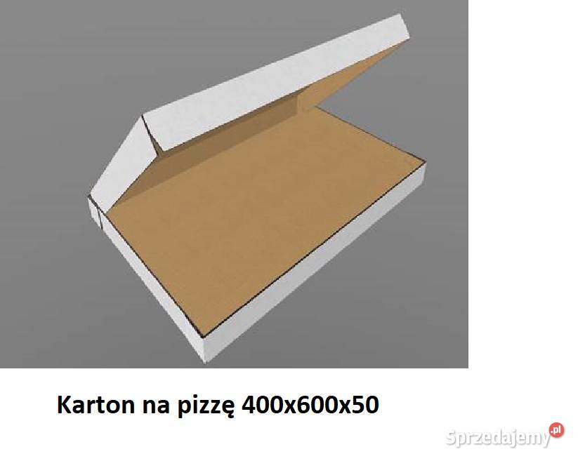 Karton na pizzę 40 x 60 400x600x50 prostokąt lubelskie Lublin