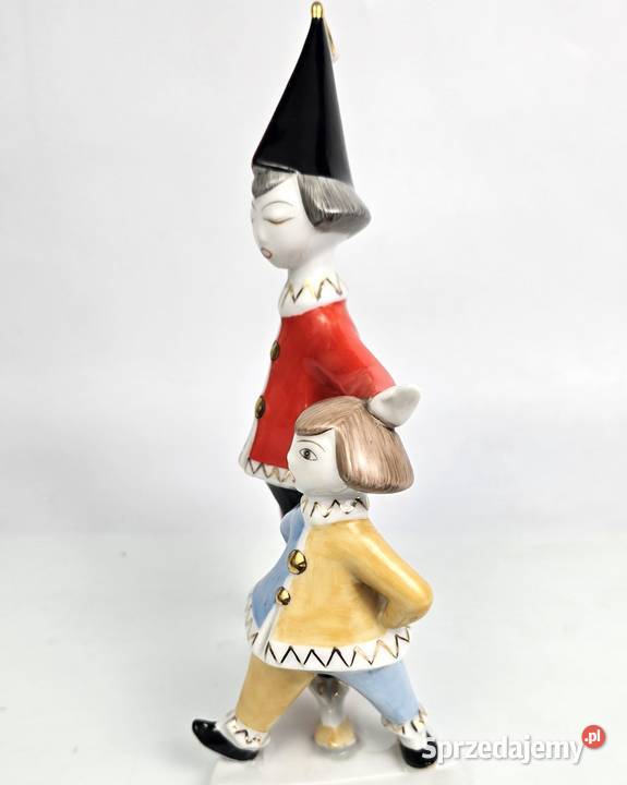 2 Klauny Art Deco Hanzly Jen Hollohaza Węgry Pomiechówek