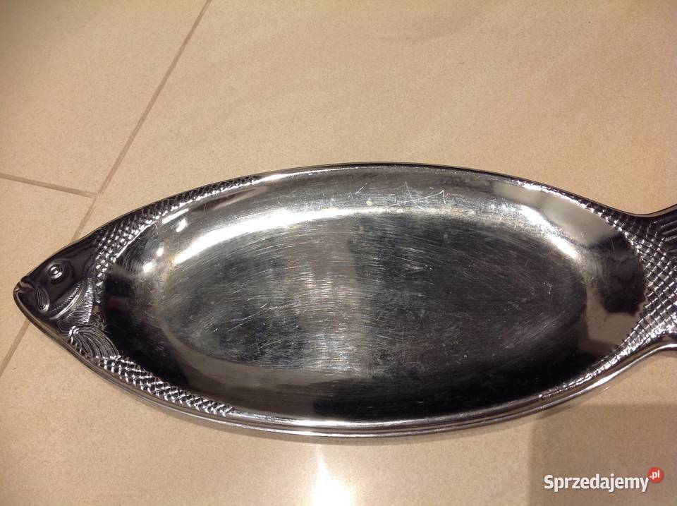 Metalowy Talerz Ryba Nowa Sól