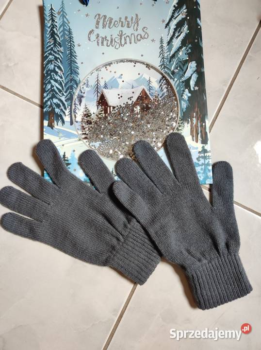ciepłe rękawiczki z dzianiny damskie męskie