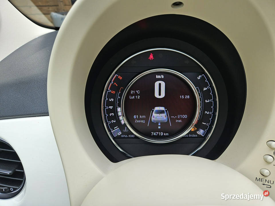 Fiat 500 Klimatyzacja Komputer Szklany dach I komputer pokładowy Ruda Śląska