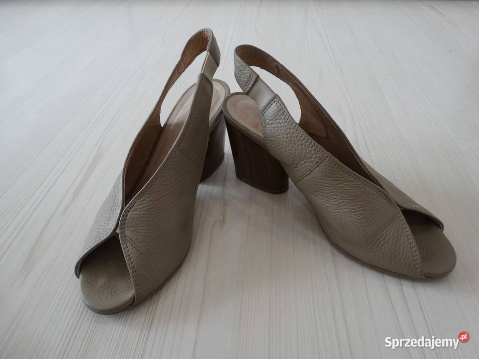 Buty Sandały Skórzane Skóra Naturalna Kolor Łomża sprzedam