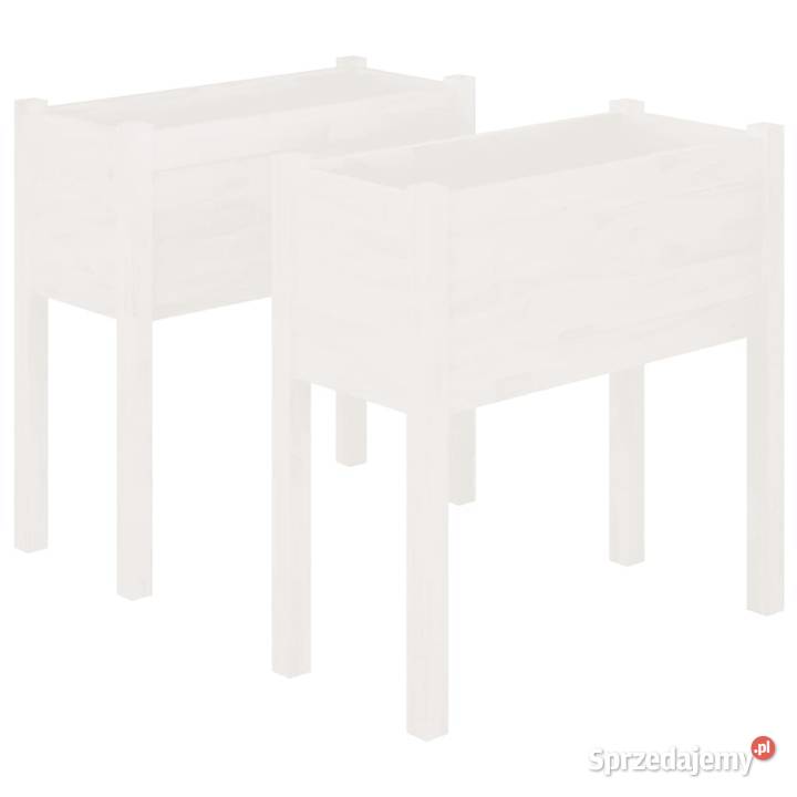 vidaXL Donice ogrodowe 2 białe 70x31x70 Donice Warszawa