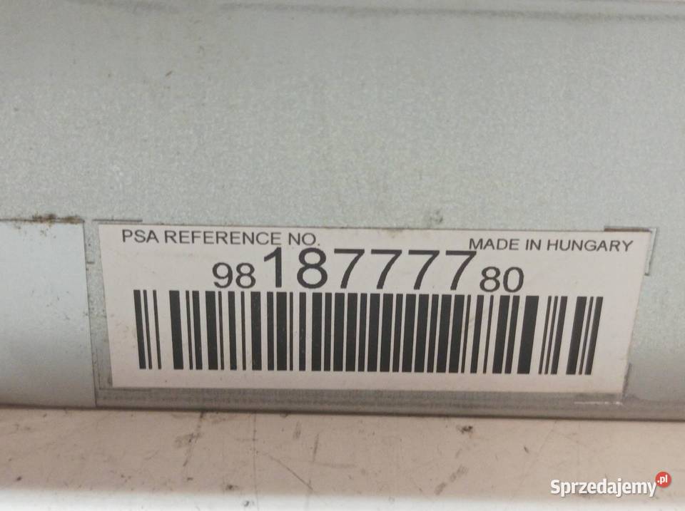 RADIO 9818777780 Peugeot Expert III 2016 Rok produkcji 2018 świętokrzyskie