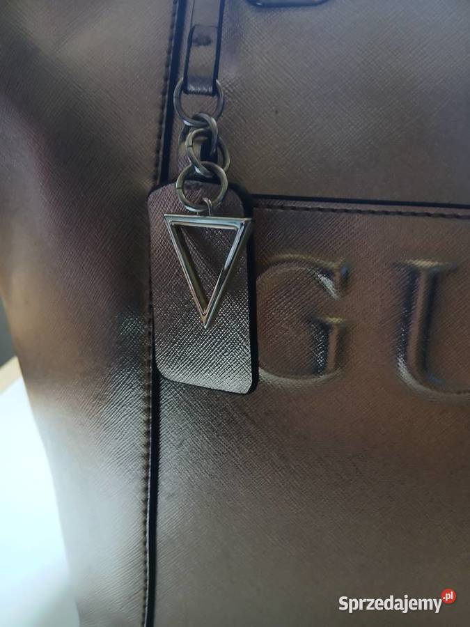 Torebka Guess Kamryn Metallic Tote gold Na ramię  Galanteria i dodatki