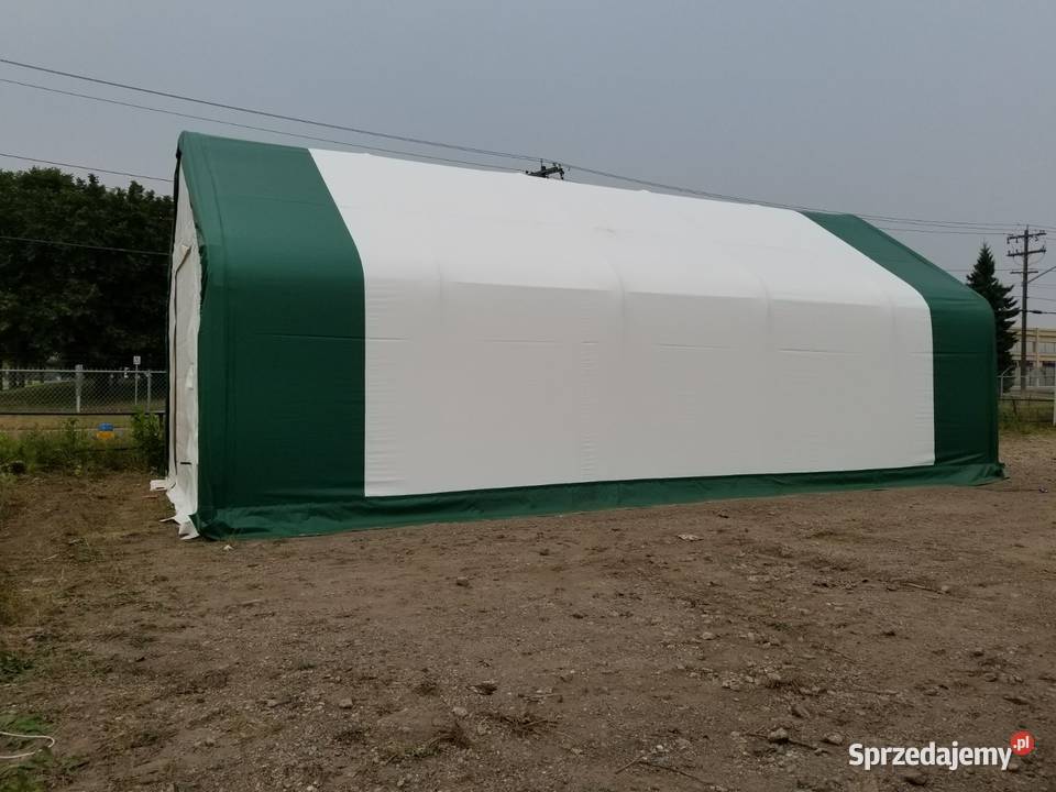 Hala namiotowa z dwuspadowym dachem 61x122m PVC Wrocław
