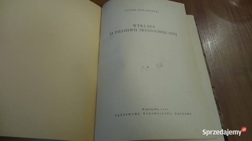 Wykłady o filozofii średniowiecznej Leszek Książki naukowe i popularnonaukowe Gdańsk sprzedam
