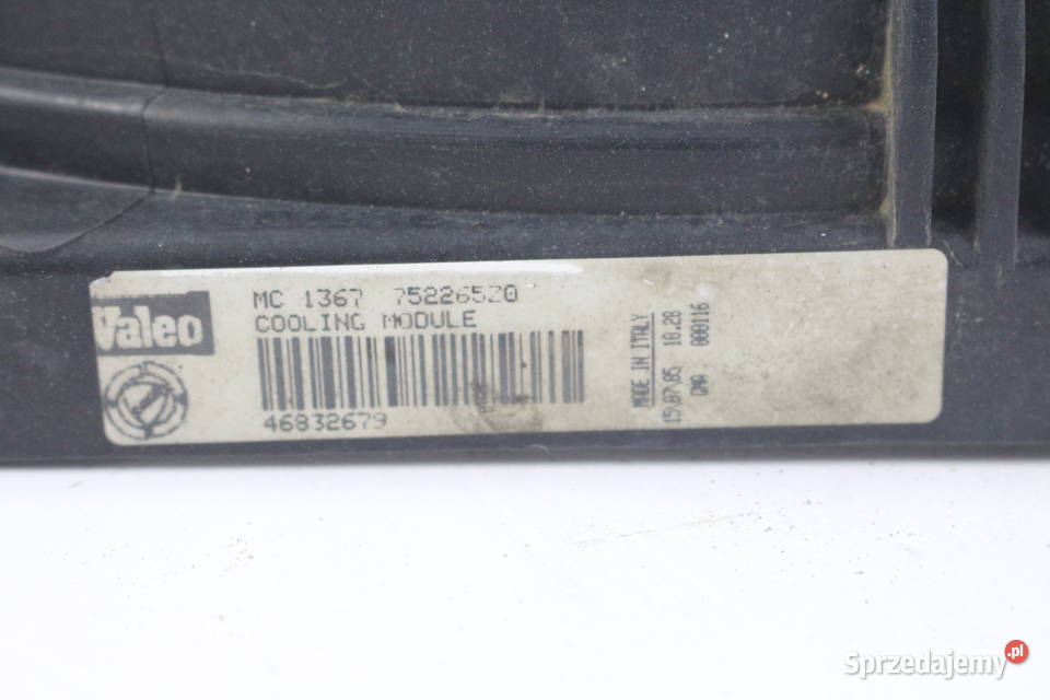 FIAT CROMA 22 16V WENTYLATOR CHŁODNICY 46832679 osobowe Układ chłodzenia