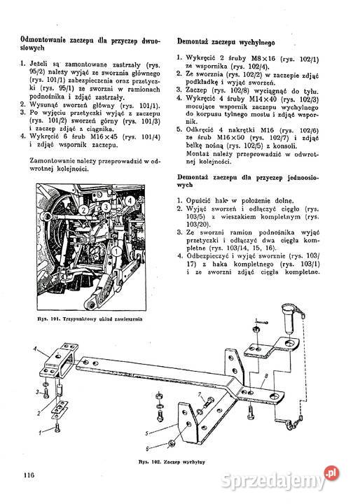 Ursus c 385 instrukcja napraw Stalowa Wola sprzedam