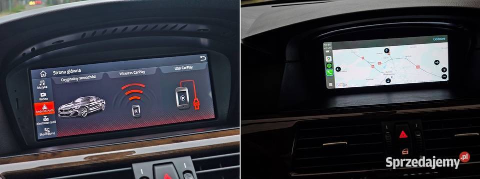 BMW 525d E60 20 163 2006 r Bogate Wyposażenie elektrochrom. lusterka boczne Ostrów Wielkopolski