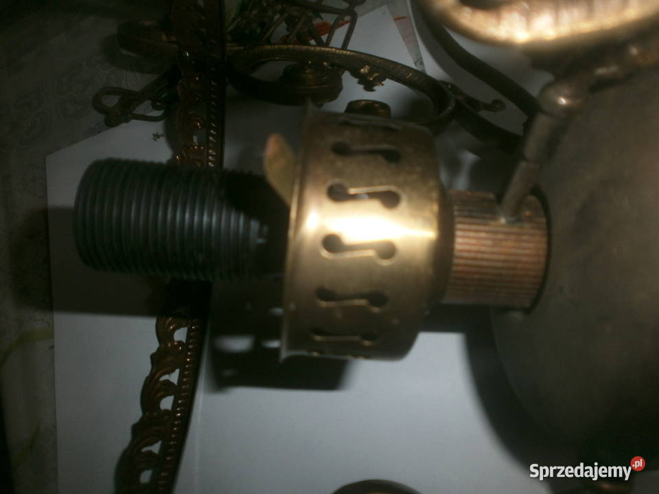 żyrandol mosiężny porcelana Zielona Góra