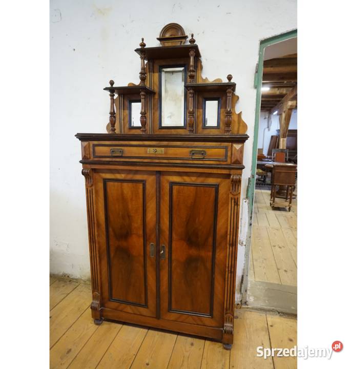 STARA EKLEKTYCZNA BIELIŹNIARKA Z NADSTAWKĄ Z Meble dolnośląskie Niemcza