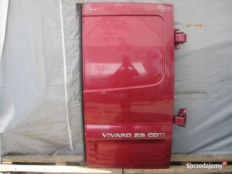 OPEL VIVARO A TRAFIC 07r drzwi prawe tył osobowe Drzwi