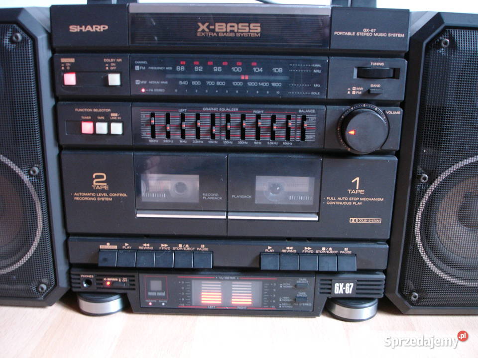 Radiomagnetofon SHARP GX67H Elektronika sprzedam