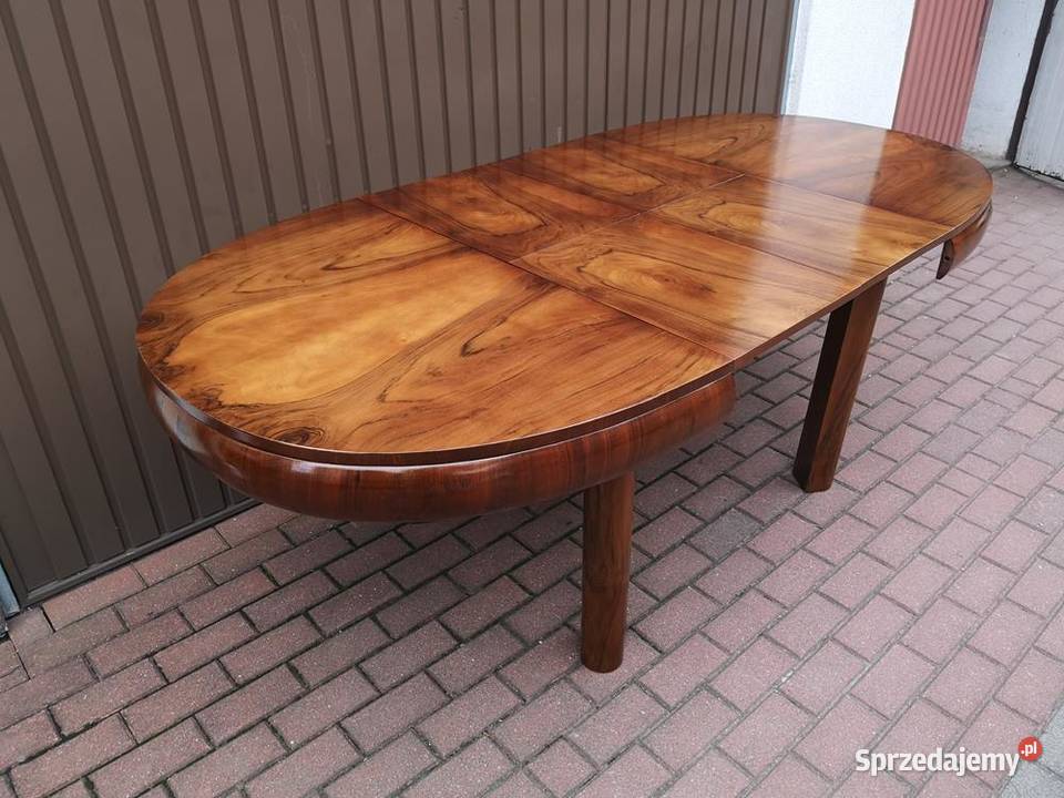 Stół ArtDeco Orzech Beczka 130 Antyk Stary Meble Swarzędz
