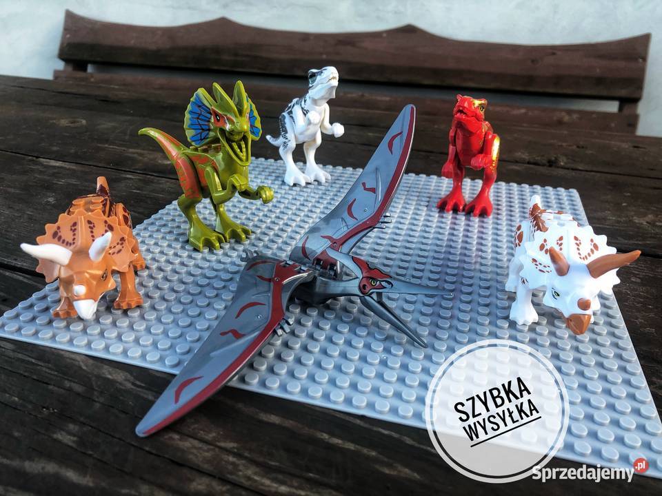 Jurassic World klocki lego dinozaury 12 figurek Plastik  dolnośląskie sprzedam