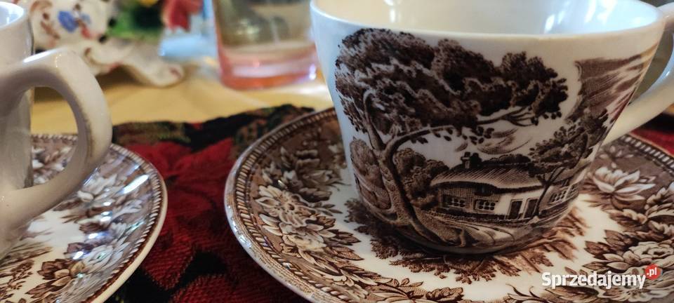 Filiżanka porcelana Iron Stone Anglia pejzaż Porcelana i szkło Wrocław