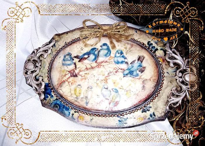 Obrazek panel Vintage decoupage handmade Warszawa