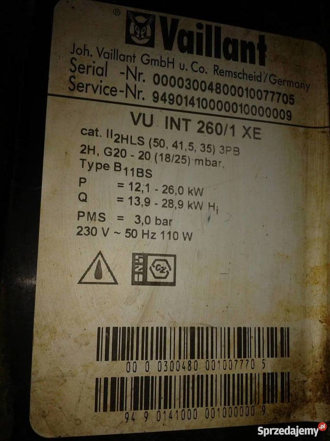 Piec gazowy vaillant dwufunkcyjny gaz pomorskie Pruszcz Gdański