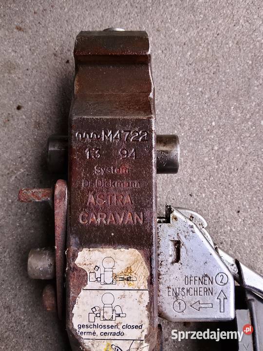 Hak holowniczy wypinamy Astra Caravan M4722 1394 świętokrzyskie Mirzec