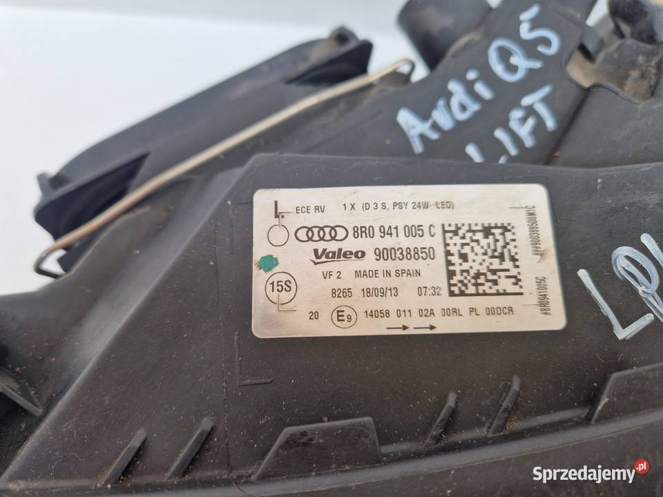 AUDI Q5 LIFT 8R0941005C LAMPA PRZÓD PRZEDNIA sprzedam