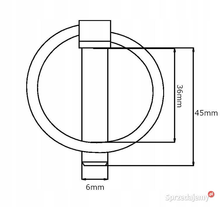 Zawleczka składana z kółkiem 6x45 mm 25 Kamionna